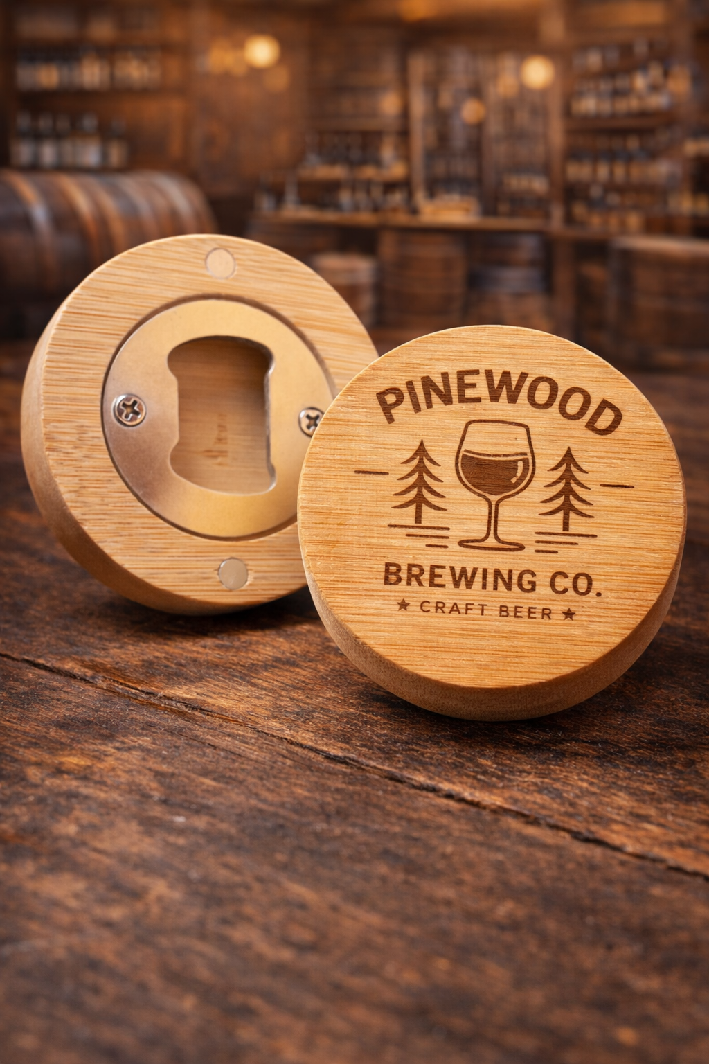 🍺 Dřevěný magnetický otvírák na lahve / Wooden Magnetic Bottle Opener