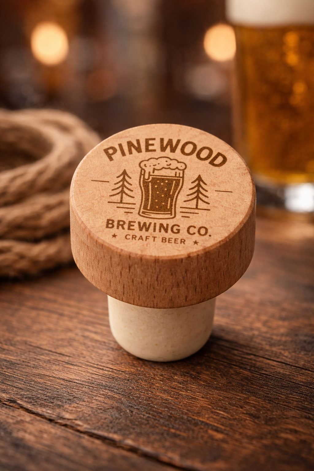 🍷 Gravírovaný vinný korek / Custom Engraved Wine Cork